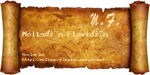 Moltsán Flavián névjegykártya